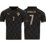 Portugal Fan Jersey Black Panther 2025/26 #7 Ronaldo