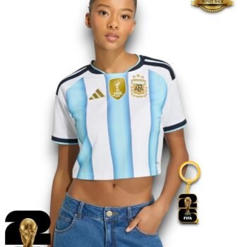 Argentina World Cup 2026 Cropped - Women's