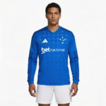 Cruzeiro I 26/27 Long Sleeve - Azul Royal - Fan Version COM Patrocinio