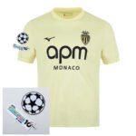 Monaco Third Fan Jersey 2025/26 Patches UCL + 10th Anniversary UEFA Foundation