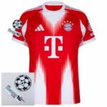Bayern München Home Fan Jersey 2025/26 Patches UCL + 10th Anniversary UEFA Foundation