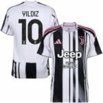Juventus Home Yildiz 10 Fan Jersey 2025/26 Official Printing