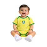 Body Baby Brazil Amarelo/Verde Brasil