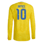 James Rodriguez Long Sleeve Colombia Home - Fan Version World Cup 2026