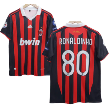 AC Milan Ronaldinho Embroidery Retrô Jersey