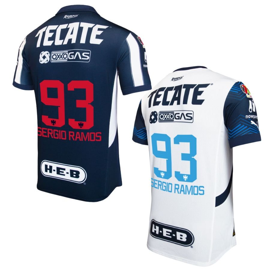 Textodoseuparagrafo-2025-03-08T130726.347_4f170498-908f-42a5-81ab-fb6333f87e48.jpg Monterrey Sergio Ramos 93 Home+Away Fan Jersey 2024/25 - Retro Football Shirt