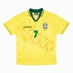 Brazil Home Bebeto 7 Retro Jersey 1994 World cup