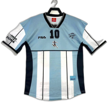 Camisa comemorativa da Argentina de 2001 Maradona - Versão retrô