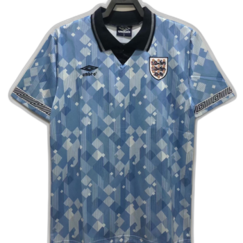 Camisa Azul da Inglaterra 1990 - Versão Retro