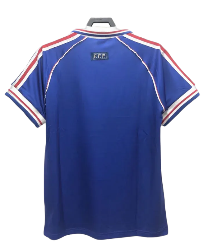 france-1998-i-home-jersey-retro-version-2.png França 1998 I Home – Versão Retro - Retro Football Shirt, view 2